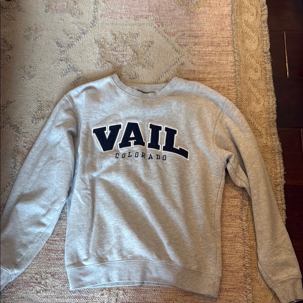 Vail Colorado Gray Sweater